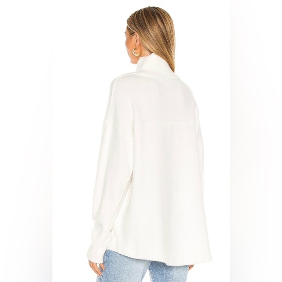 Free People Afterglow Mock Neck Sweater Ivory XS - Picture 3 of 9